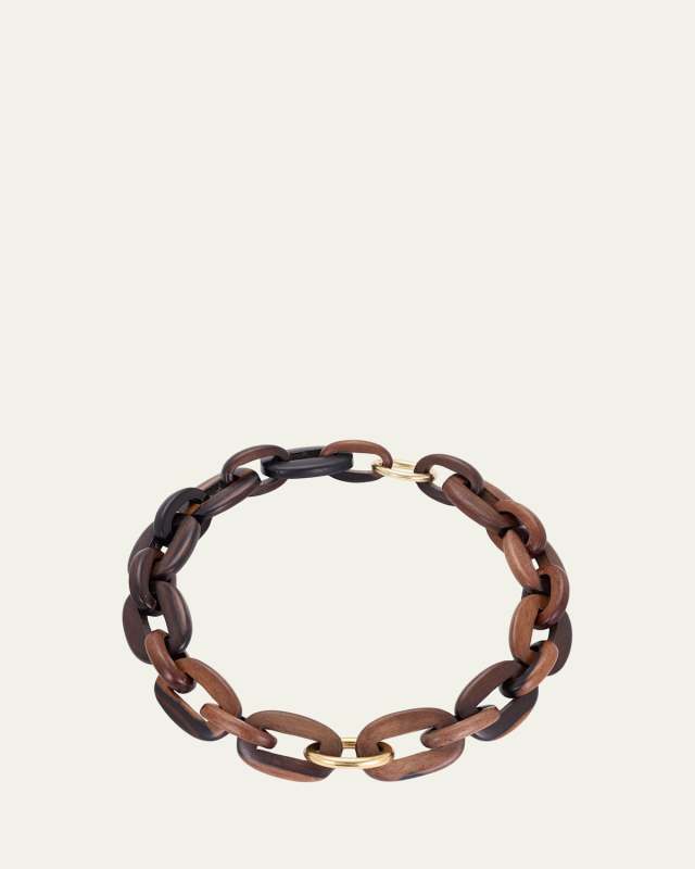 18K Ebony Wood Necklace